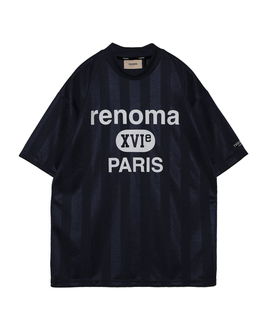 COLLEGE LOGO MOCK NECK T SS