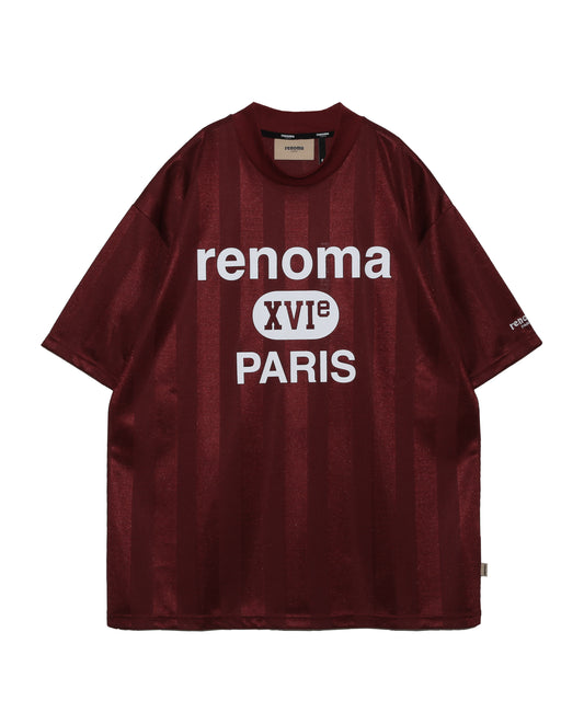 COLLEGE LOGO MOCK NECK T SS