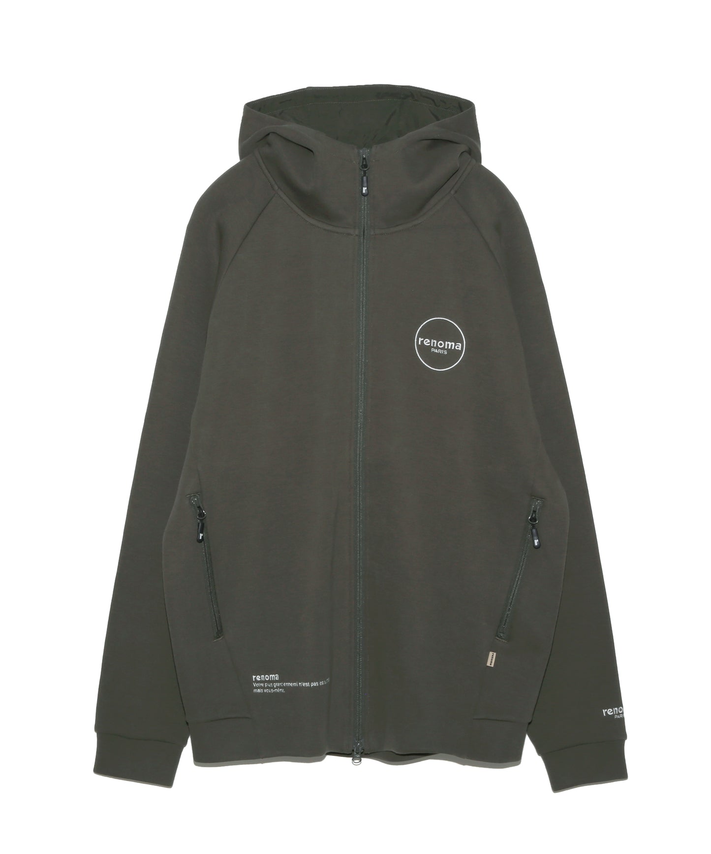 DOUBLE KNIT ZIP HOODIE