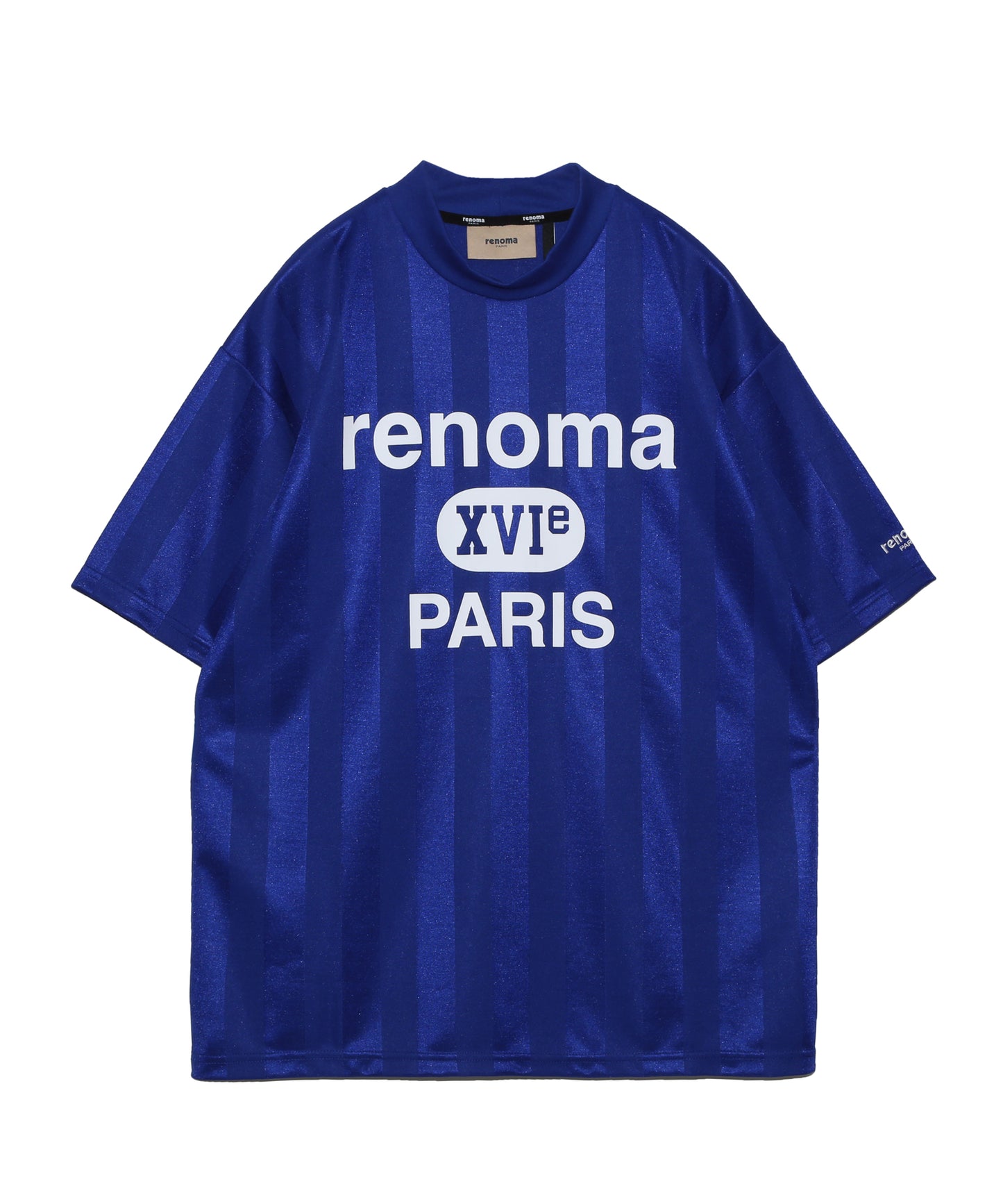 COLLEGE LOGO MOCK NECK T SS