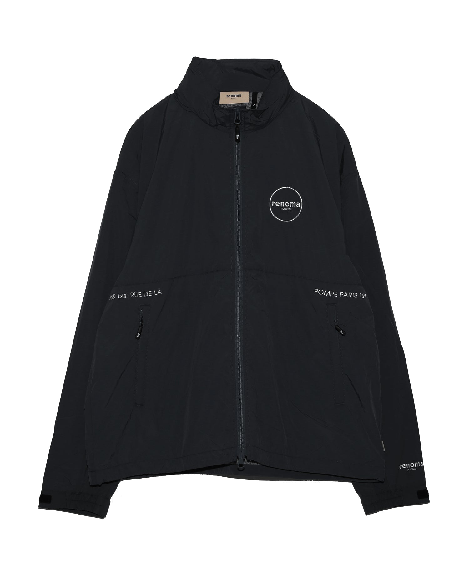 renoma golfナイロンジャケット ブラック/ベージュ renoma golfナイロンジャケット ブラック/ベージュ renoma GOLF