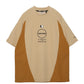 CURVED SWITCHING MOCK NECK T SS