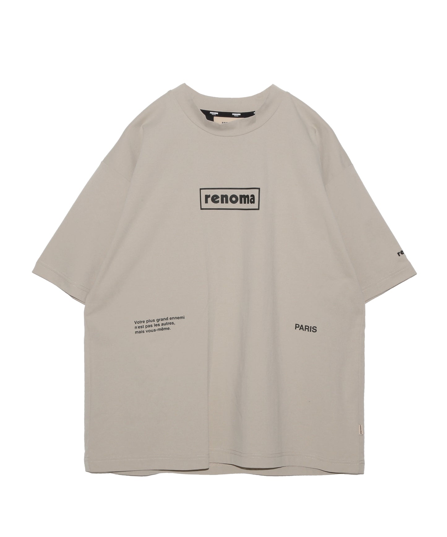 BACK SWITCHING CREW NECK T SS