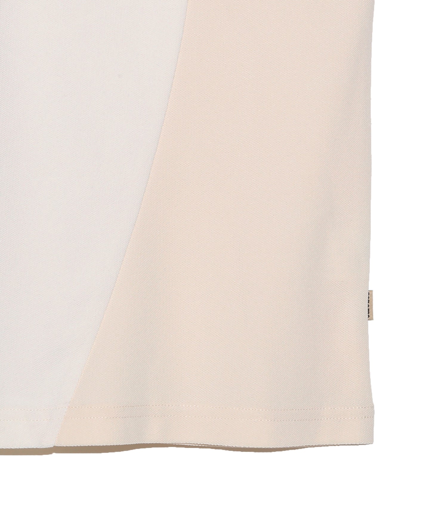 CURVED SWITCHING MOCK NECK T SS