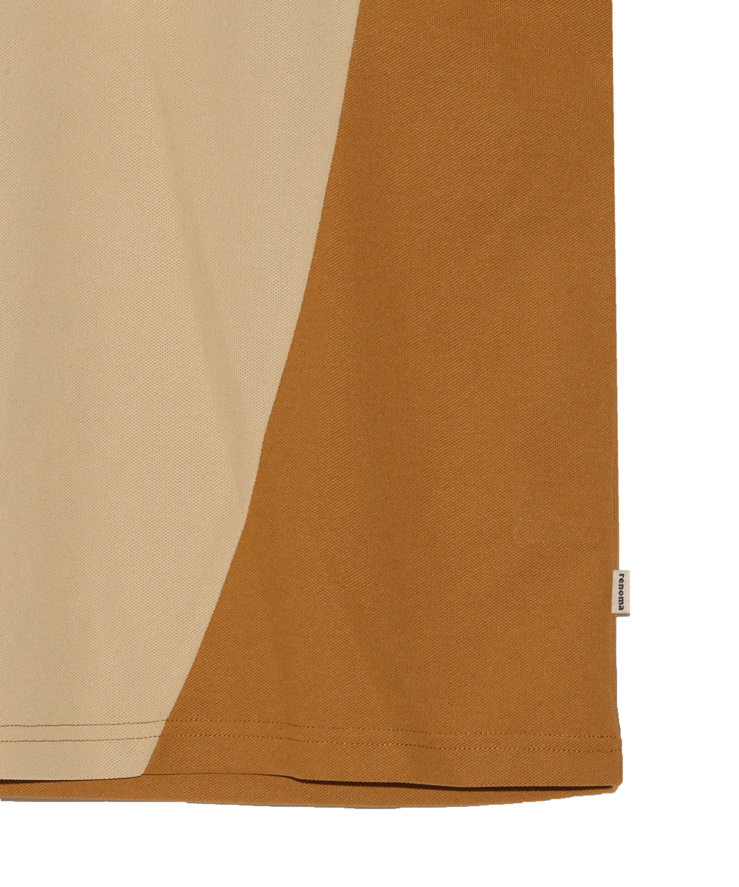 CURVED SWITCHING MOCK NECK T SS