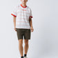 BORDER V-NECK SS