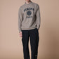 BASIC COLLEGE LOGO MOCK NECK T LS