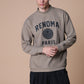 BASIC COLLEGE LOGO MOCK NECK T LS