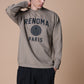 BASIC COLLEGE LOGO MOCK NECK T LS