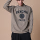 BASIC COLLEGE LOGO MOCK NECK T LS