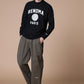 BASIC COLLEGE LOGO MOCK NECK T LS
