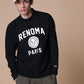 BASIC COLLEGE LOGO MOCK NECK T LS
