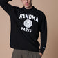 BASIC COLLEGE LOGO MOCK NECK T LS