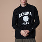 BASIC COLLEGE LOGO MOCK NECK T LS