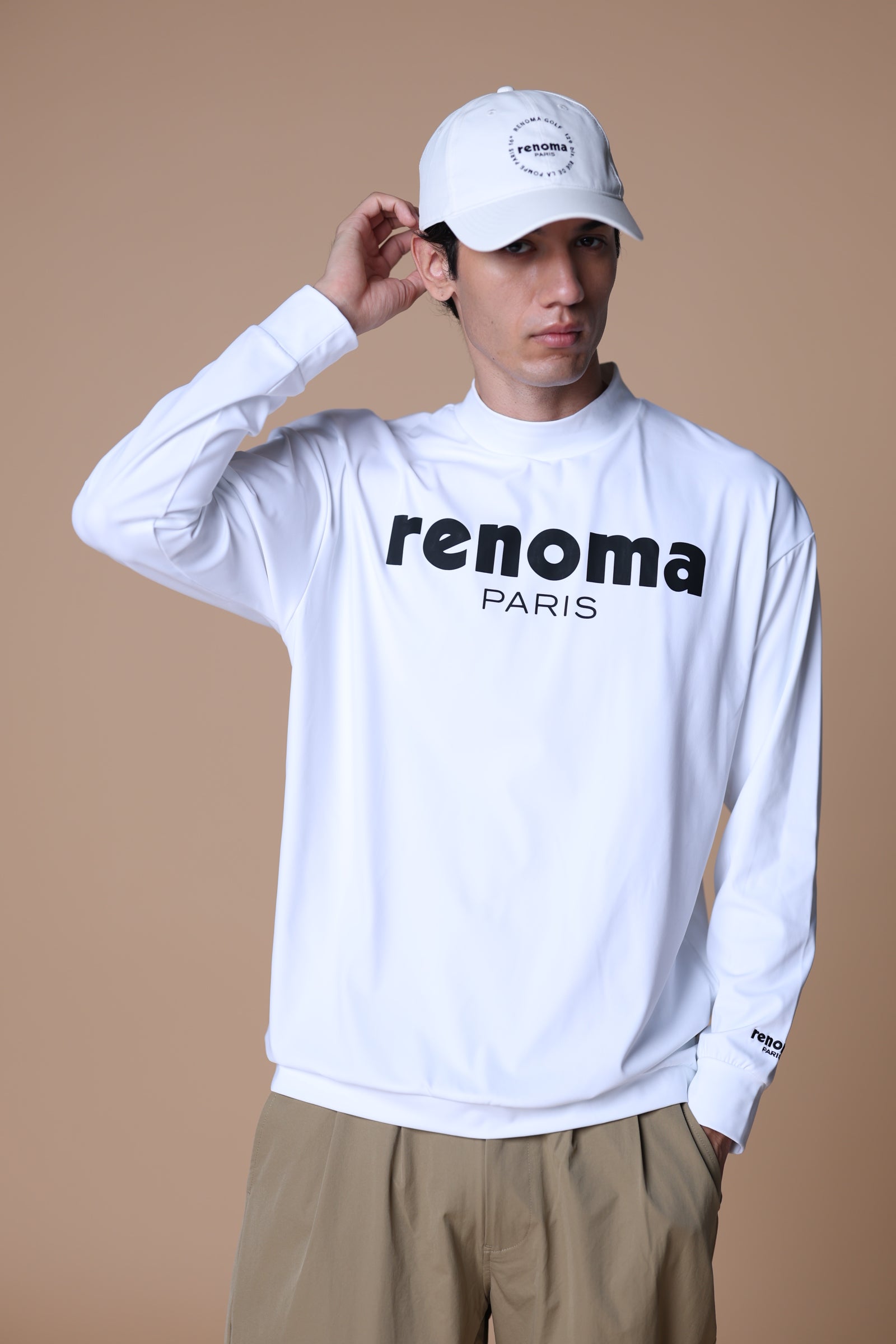 BASIC LOGO MOCKNECK T LS – renoma golf