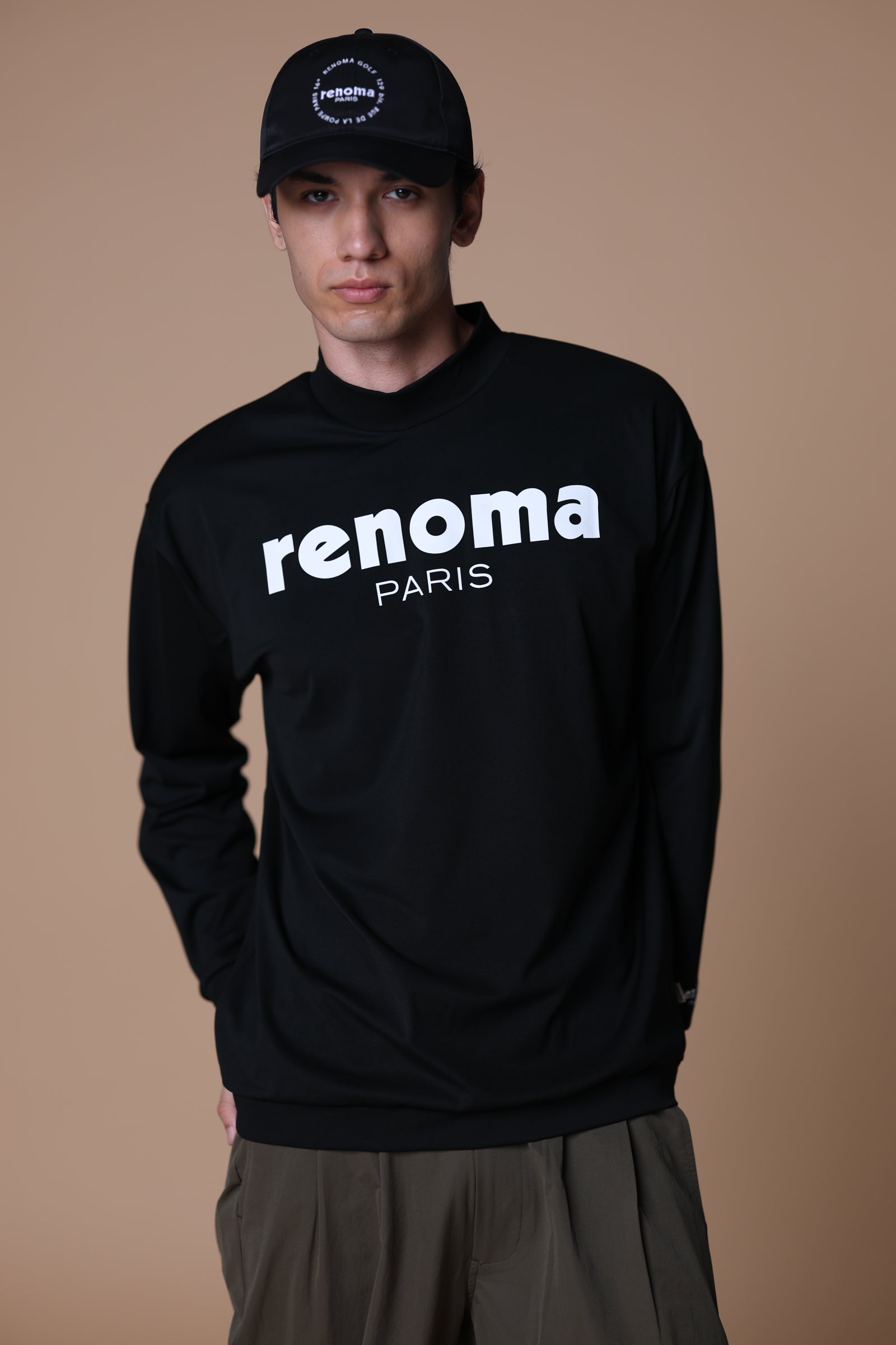 【未使用】RENOMA GOLF LOGO L/S MOCK NECK COLLEGE LOGO MOCK NECK T-SHIRTS LS – renoma golf