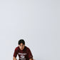 COLLEGE LOGO MOCK NECK T SS