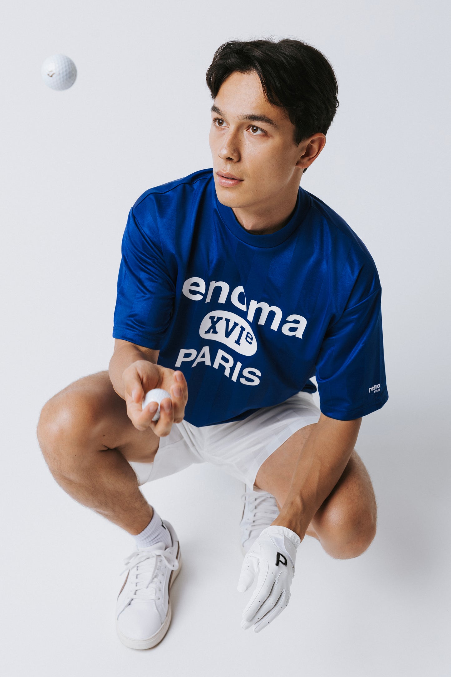 COLLEGE LOGO MOCK NECK T SS