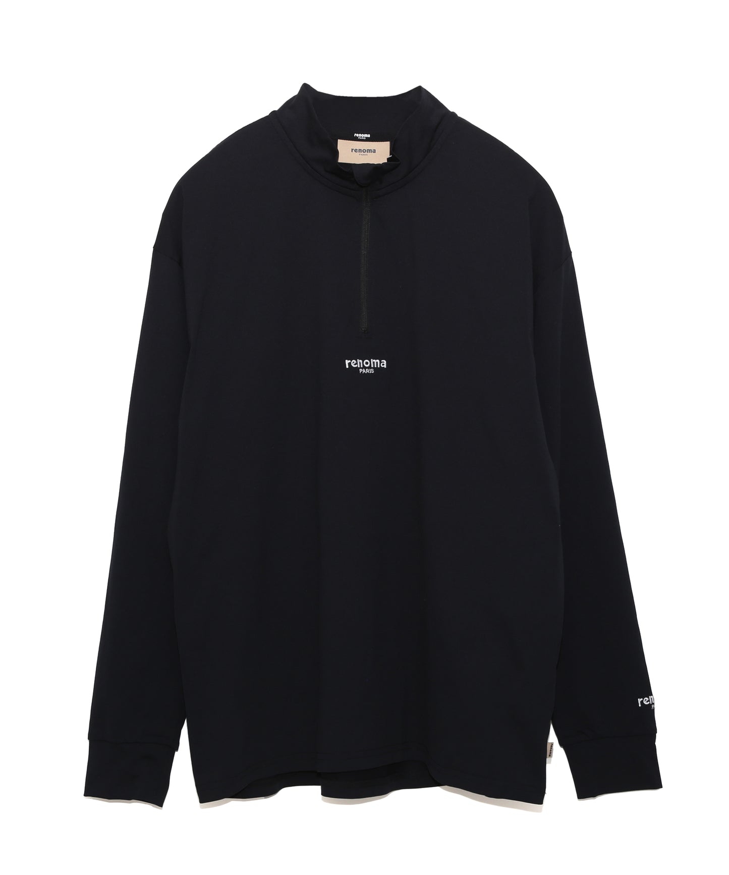 HALF ZIP MOCKNECK T L/S