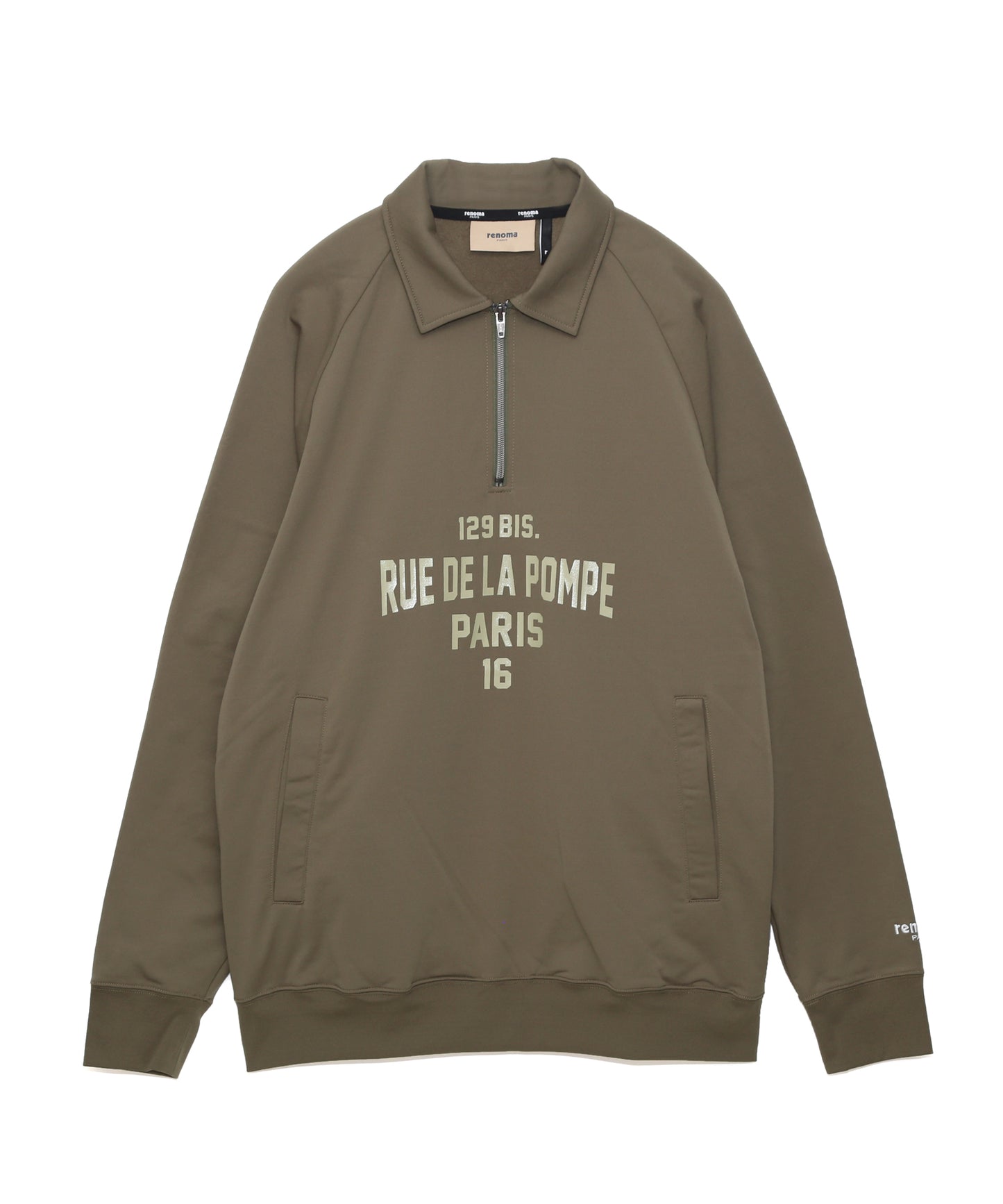 HALF ZIP COLLARED SWEAT SHIRTS LS