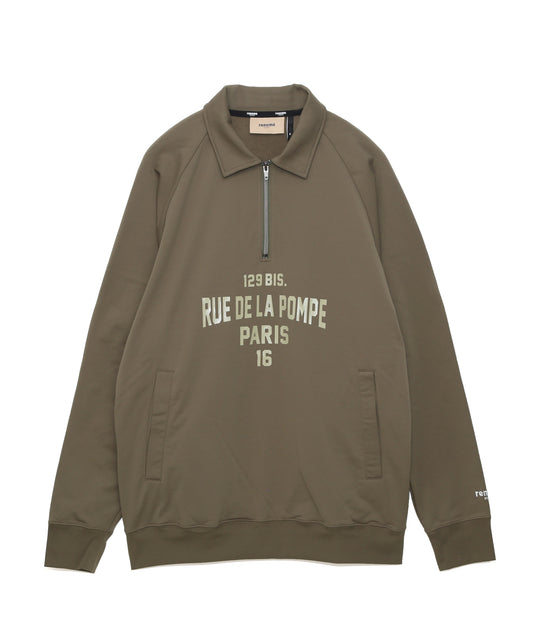 HALF ZIP COLLARED SWEAT SHIRTS LS