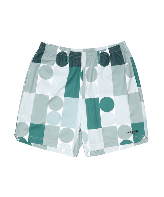 "r" LOGO PRINT SHORTS