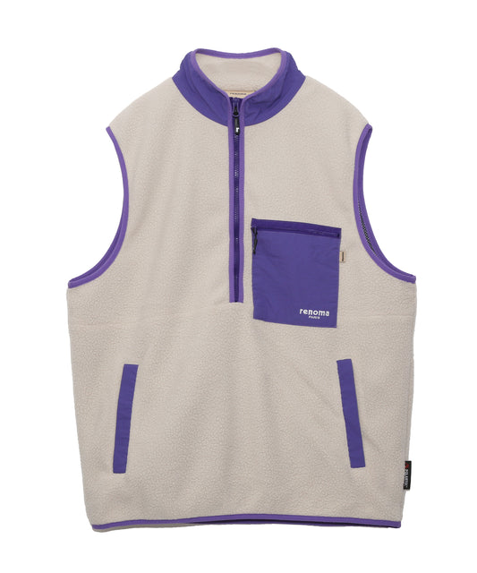 FLEECE FALF ZIP VEST