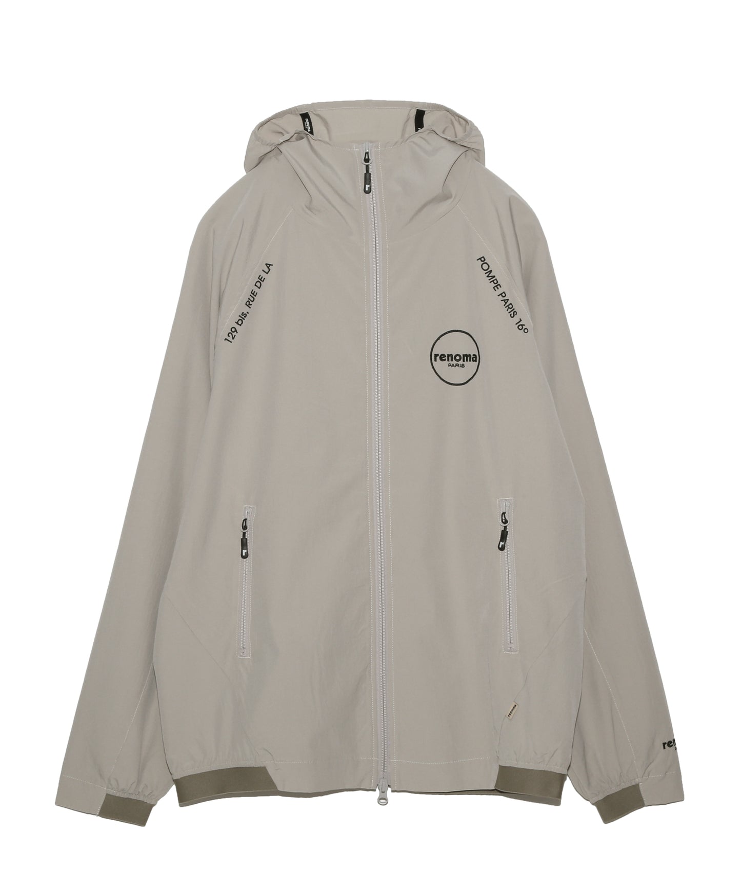 RIBBED HEM TASLAN HOODIE