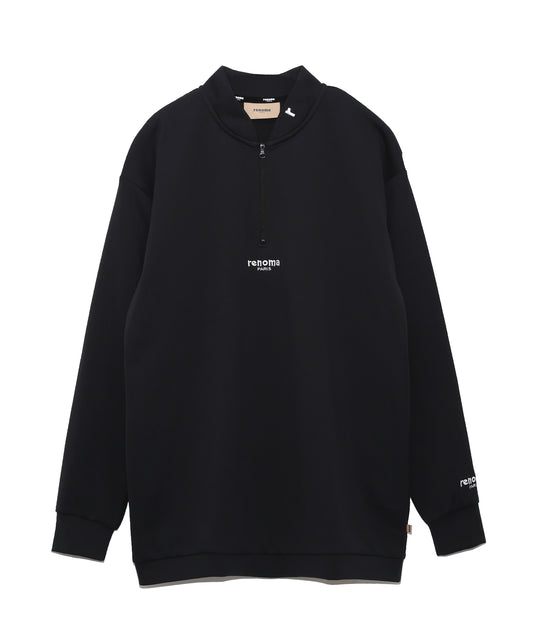 REFLECTOR PRINT HALFZIP MOCK NECK L/S