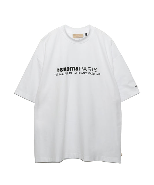 ADDRESS LOGO PRINT CREW NECK T-SHIRT