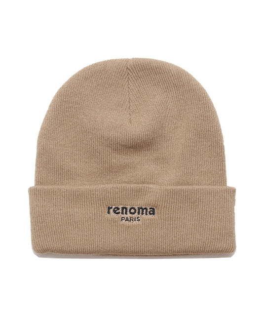 BRAND LOGO CUFF KNIT CAP