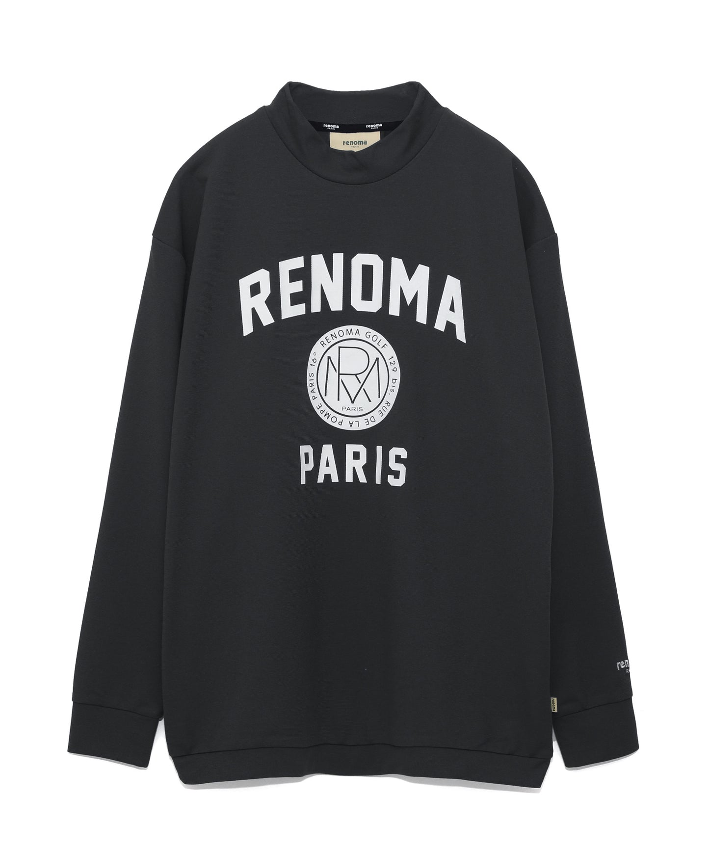 COLLEGE LOGO MOCK NECK T-SHIRTS LS