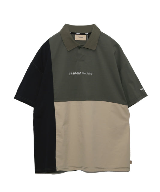 FLAG EMBROIDERY BLOCK POLO S/S