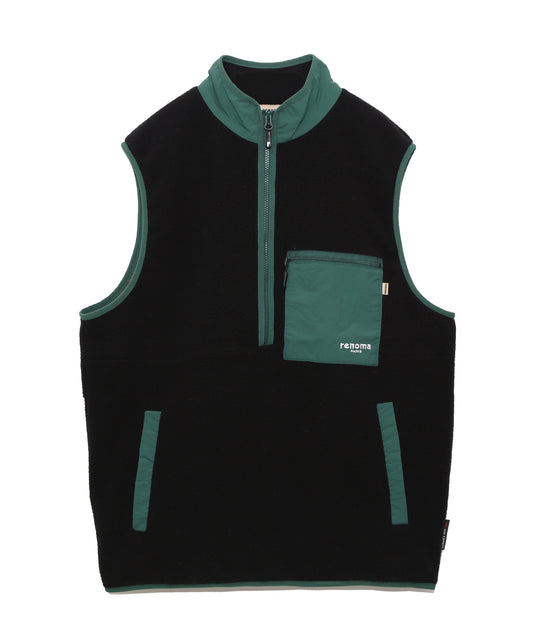 FLEECE FALF ZIP VEST