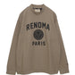 BASIC COLLEGE LOGO MOCK NECK T LS