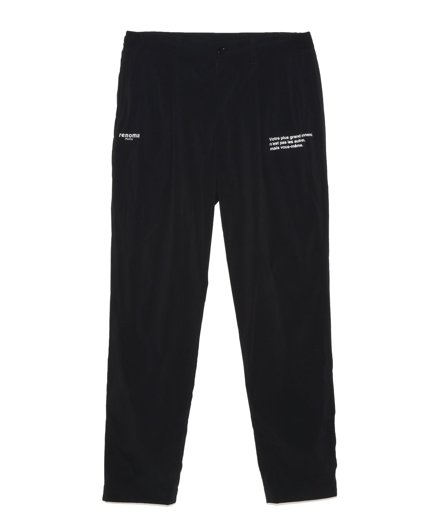 NYLON STRETCH TUCK PANTS