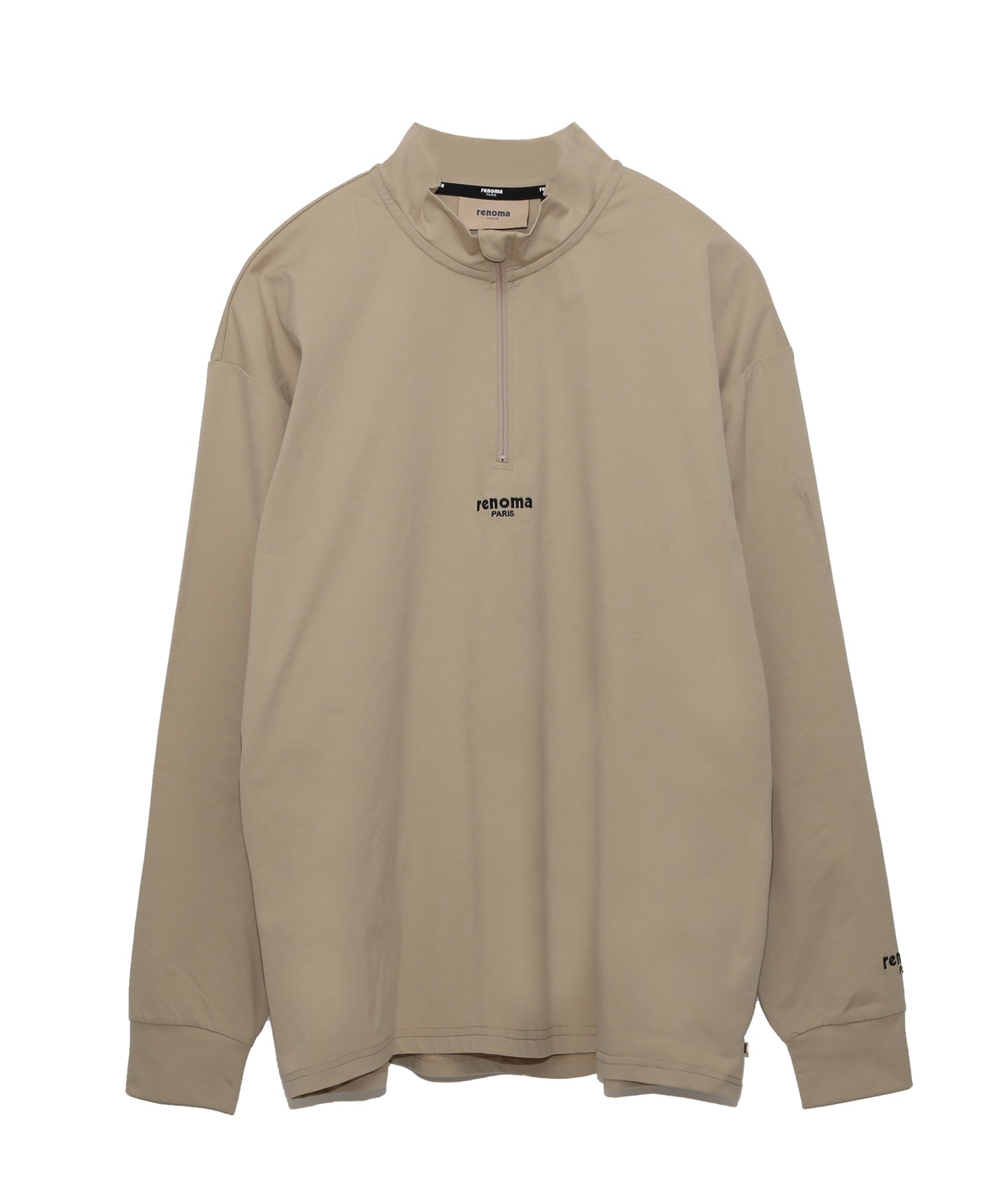 HALF ZIP MOCKNECK T L/S