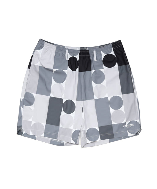 "r" LOGO PRINT SHORTS