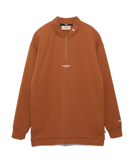 REFLECTOR PRINT HALFZIP MOCK NECK L/S