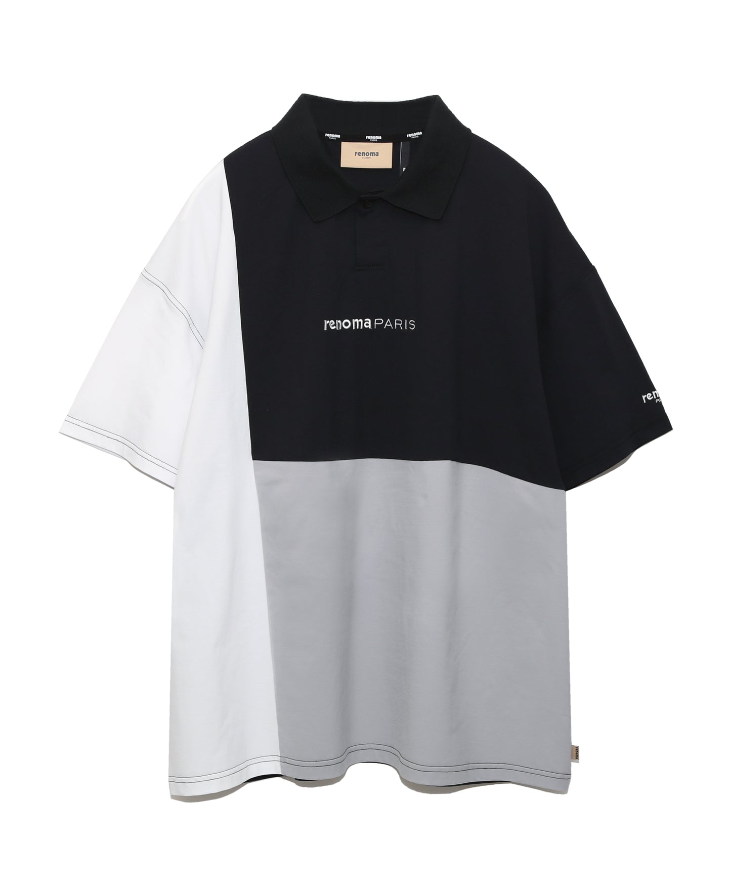 FLAG EMBROIDERY BLOCK POLO S/S