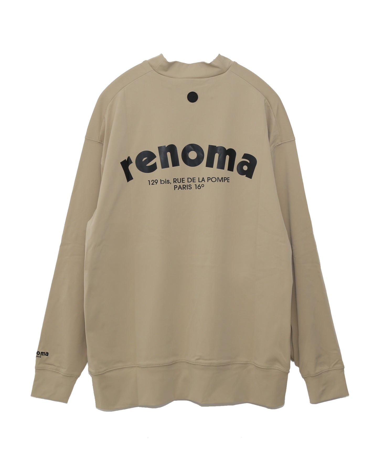 LOGO MOCK NECK PULLOVER L/S