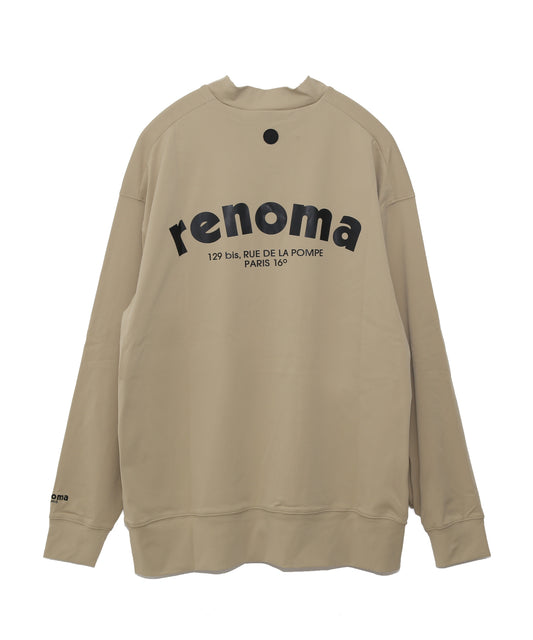 LOGO MOCK NECK PULLOVER L/S