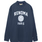 COLLEGE LOGO MOCK NECK T-SHIRTS LS