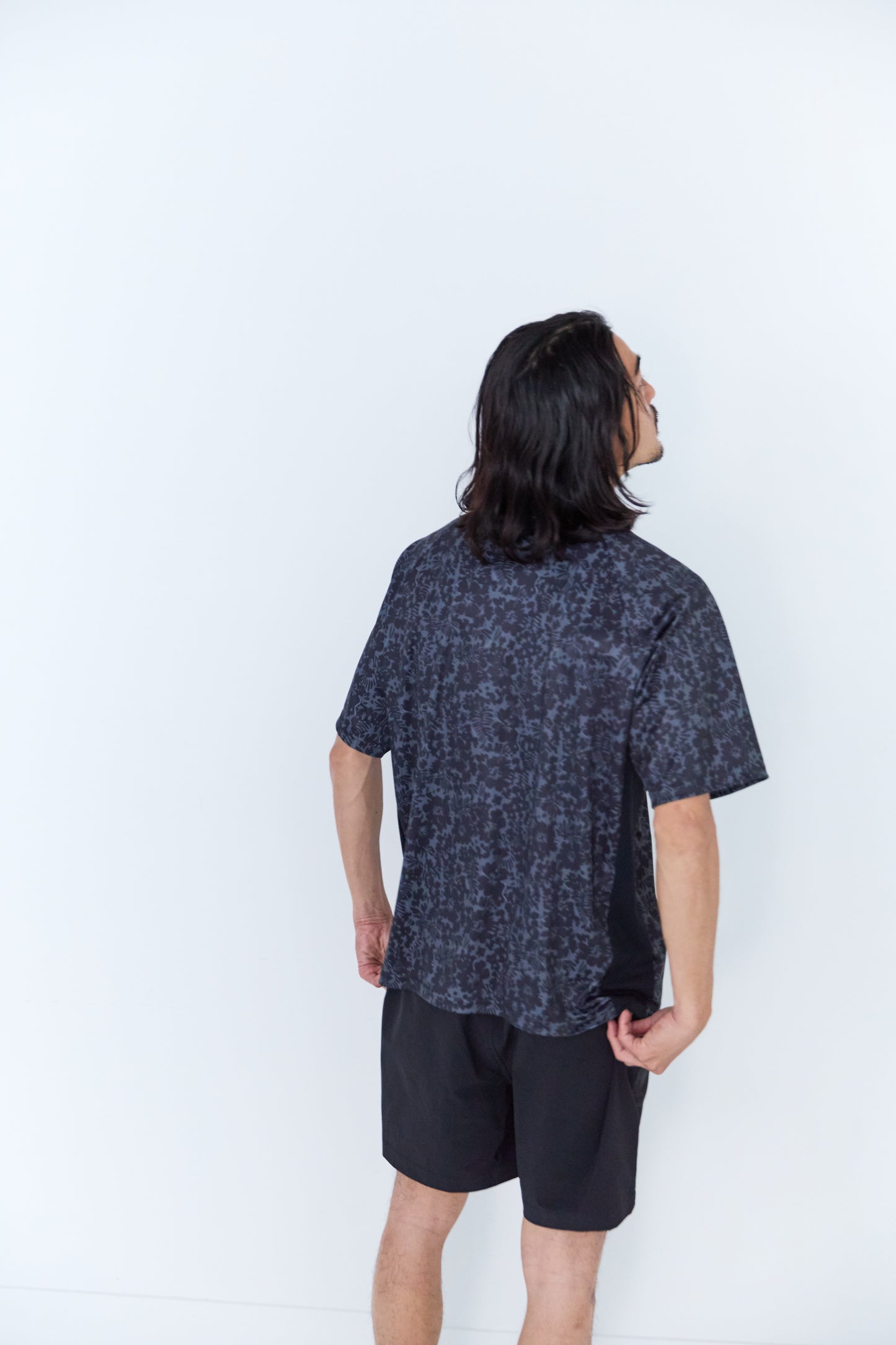 SIDE HONEYCOMB MOCK NECK T S/S