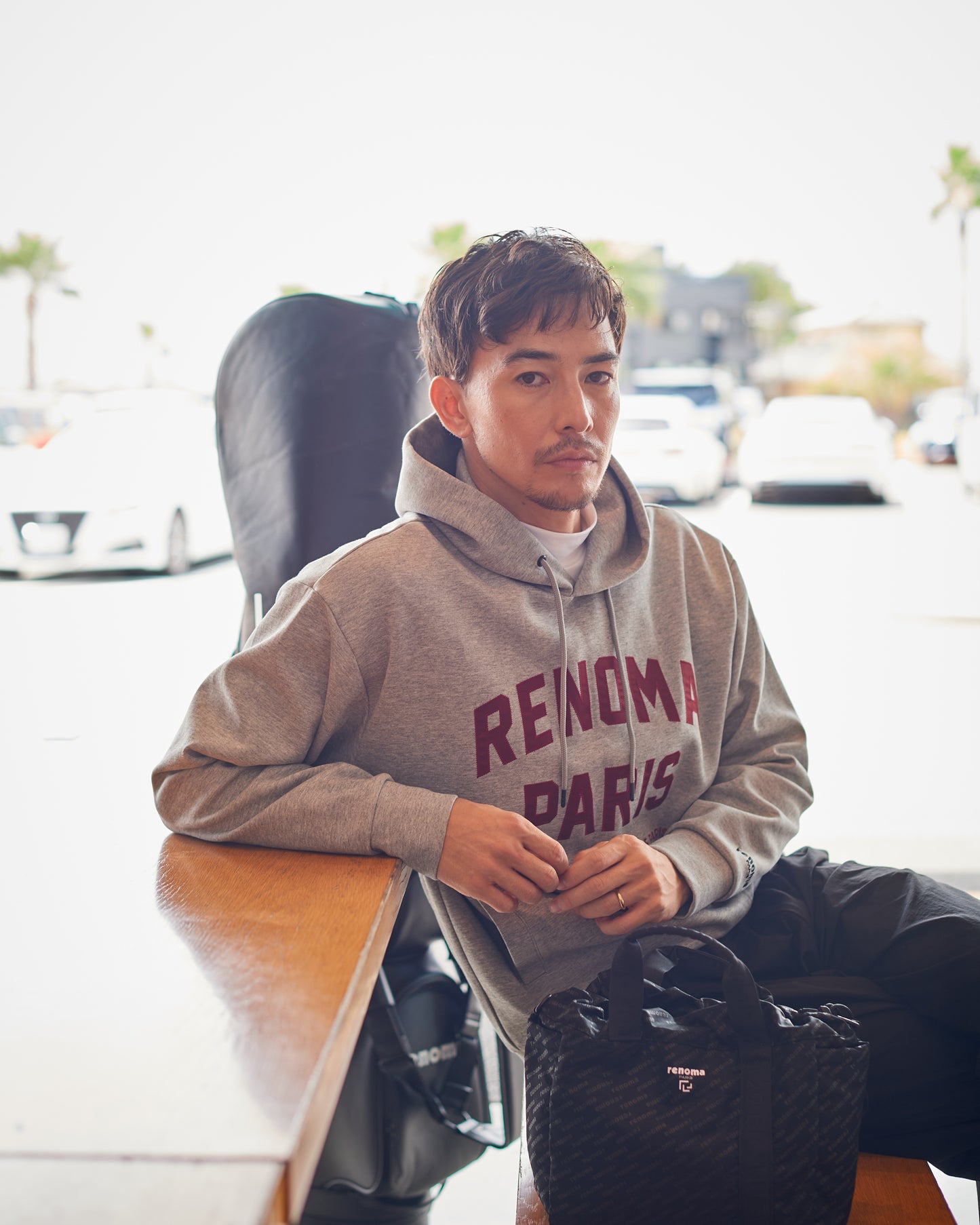 COLLEGE LOGO HOODIE LS