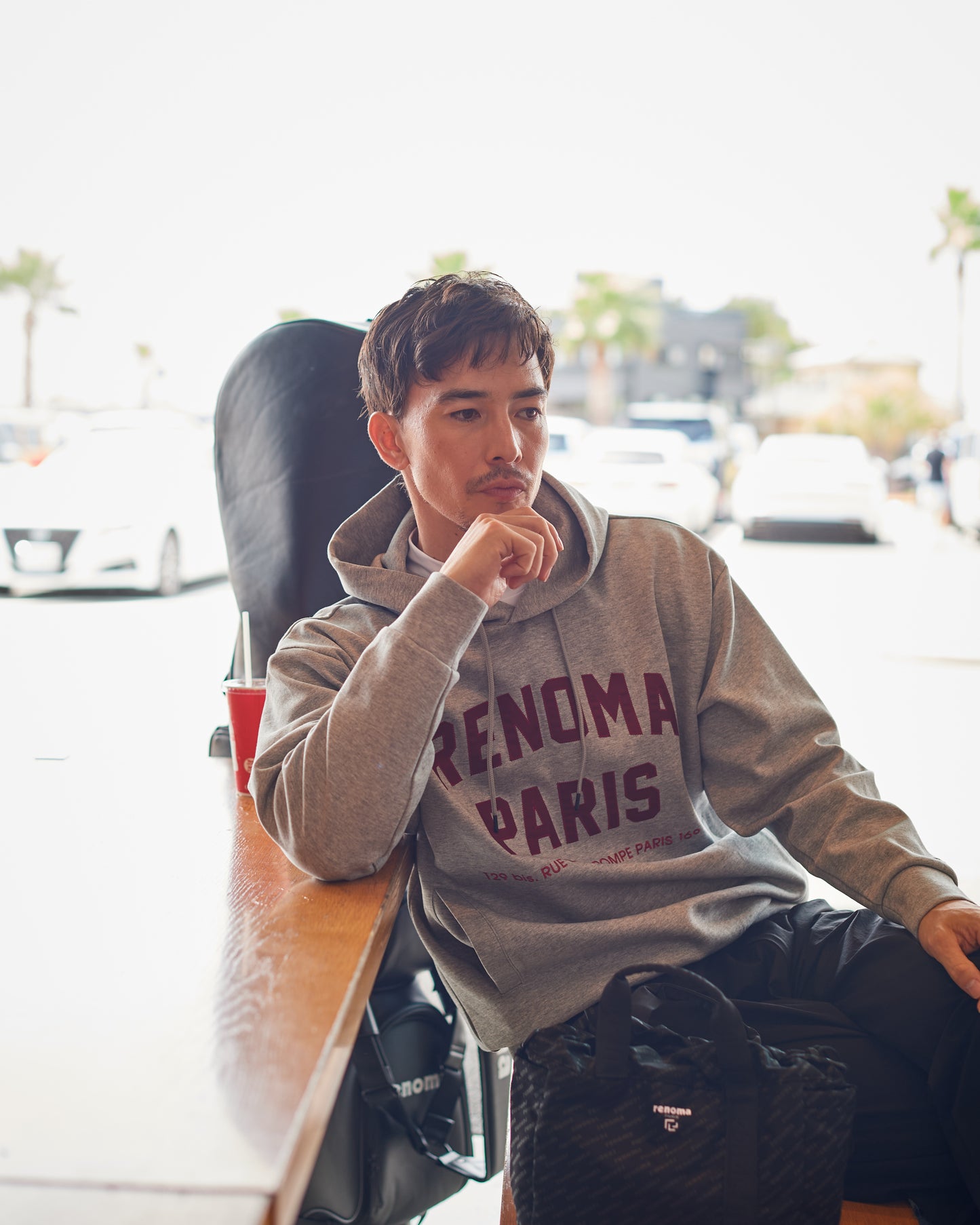 COLLEGE LOGO HOODIE LS