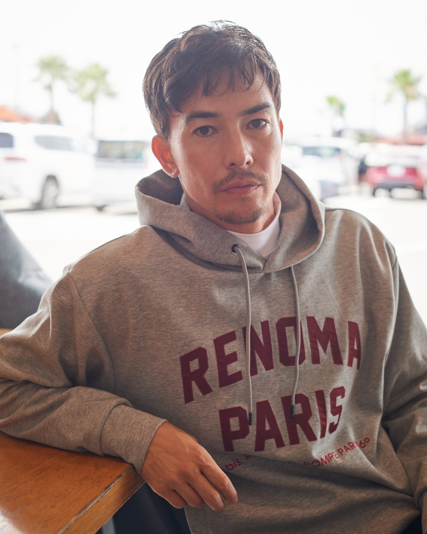 COLLEGE LOGO HOODIE LS