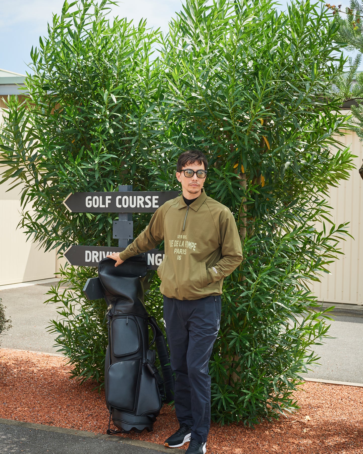 HALF ZIP COLLARED SWEAT SHIRTS LS