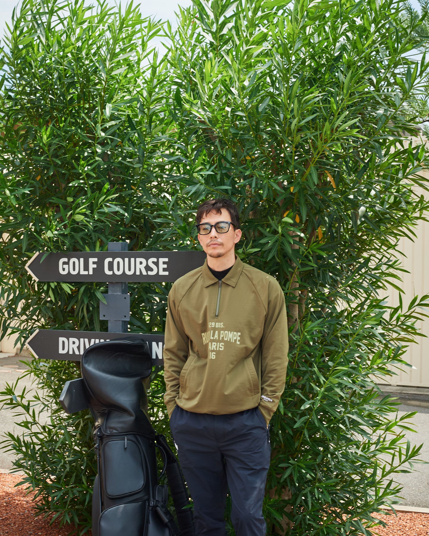 HALF ZIP COLLARED SWEAT SHIRTS LS