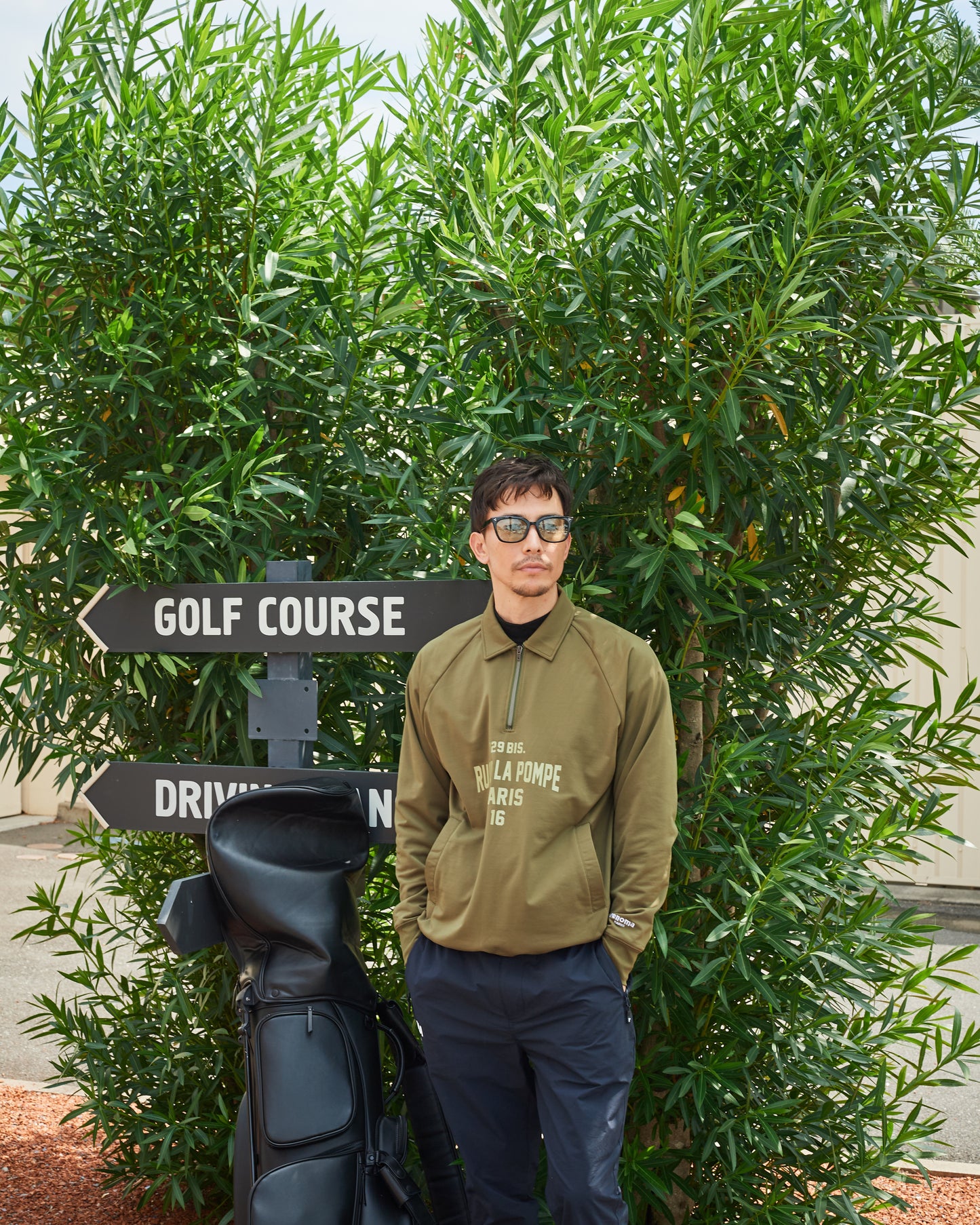 HALF ZIP COLLARED SWEAT SHIRTS LS